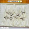 Ensemble Nappe Dentelle + 9 Serviettes & Ronds de Serviette Fleuris – Friday Store – Image 2