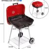 Barbecue Charbon Portable avec Couvercle Rouge • Grillade Outdoor & Brasero Friday Store – Image 2