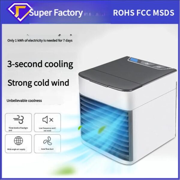Mini Climatiseur Portable 4-en-1 – Rafraîchisseur d’Air, Humidificateur & Purificateur | FRIDAY STORE – Image 3