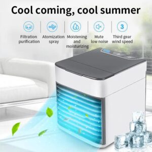 Mini Climatiseur Portable 4-en-1 – Rafraîchisseur d’Air, Humidificateur & Purificateur | FRIDAY STORE