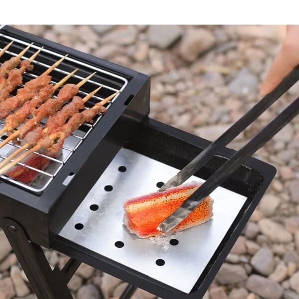 Barbecue Portable en Fonte d’Acier – Grill à Charbon Pliant – Image 5