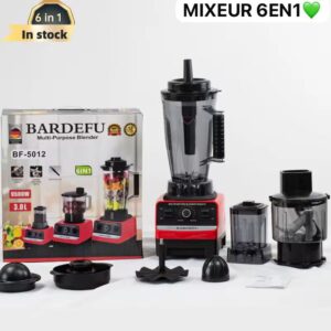 Mixeur Blender Multifonction 6 en 1 – BARDEFU BF‑5012