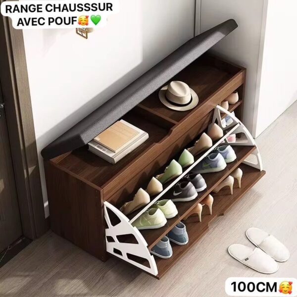 Banc Range-Chaussures avec Pouf -Friday Store – Image 5
