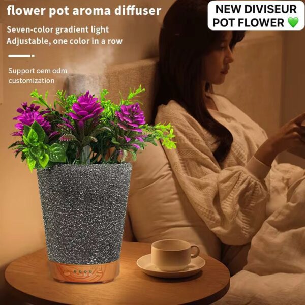 Pot de Fleurs LED Décoratif avec Diffuseur  | Friday Store – Image 4